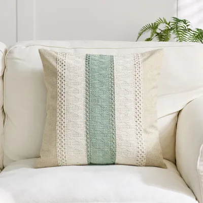 Fashion Boho Line Sofa Cushion Pillow Case with PP Cotton Filler