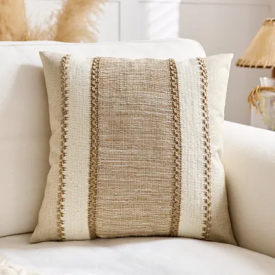 Fashion Boho Line Sofa Cushion Pillow Case with PP Cotton Filler