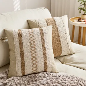 Fashion Boho Line Sofa Cushion Pillow Case with PP Cotton Filler