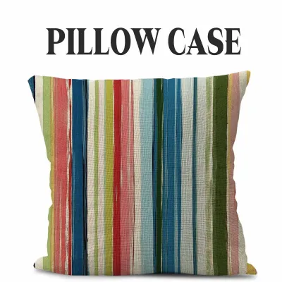 Modern Minimalist Linen Stripe Pillowcase 45x45cm