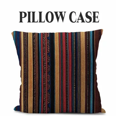 Modern Minimalist Linen Stripe Pillowcase 45x45cm