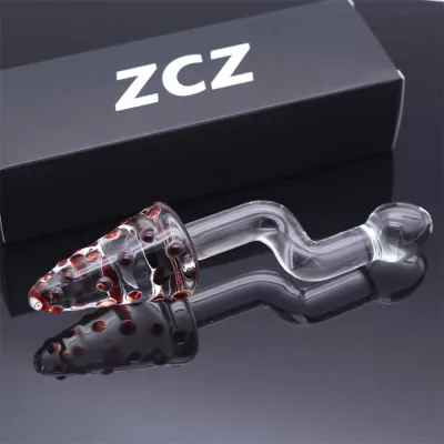 Transparent Glass Massage Wand Masturbation Sex Toy