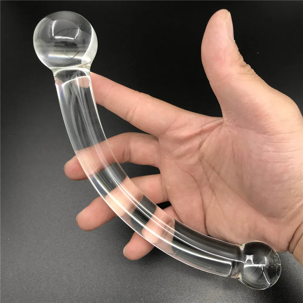 Glass Smooth Dual-Use Massage Stick Sex Toy