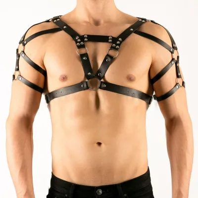 Men Sexy Leather Strap BDSM Lingerie Accessories