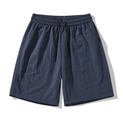 Fashion Casual Solid Color Thin Breathable Loose Sunscreen Shorts