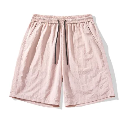 Fashion Casual Solid Color Thin Breathable Loose Sunscreen Shorts