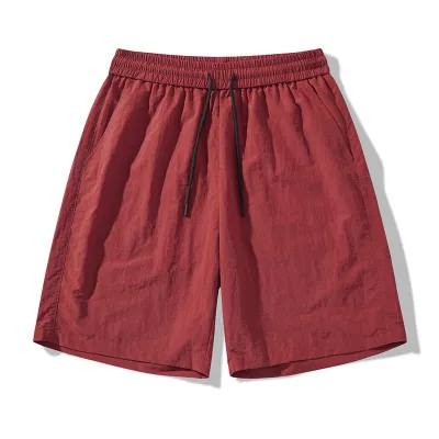 Fashion Casual Solid Color Thin Breathable Loose Sunscreen Shorts