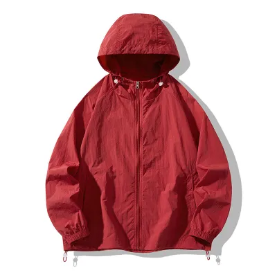 Fashion Casual Solid Color Thin Breathable Long-Sleeve Sunscreen Hoodies