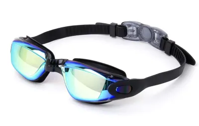 Fashion Electroplated Anti-Fog Waterproof Swimming Goggles