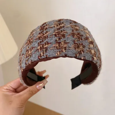 Women Fashion Retro Knitted Fleece Hair Band