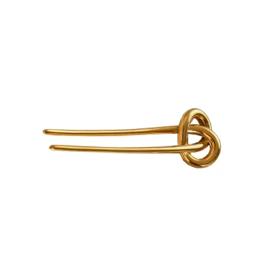 Women Fashion Simple 18k Gold U-Shaped Hairpin