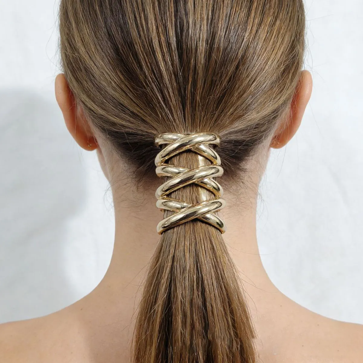 Women Fashion Retro Hollow Hook Hair Accessories Alloy Geometric