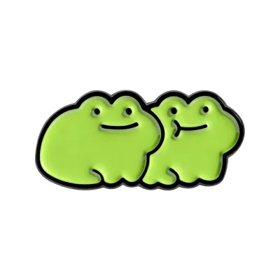 Fashion Creative Cartoon Cute Green Frog Brooch Pin