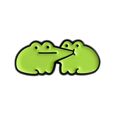 Fashion Creative Cartoon Cute Green Frog Brooch Pin