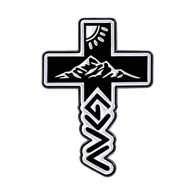 Fashion Creative Cross Dice Prayer Quotations Alloy Brooch