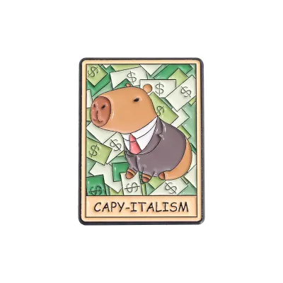 Fashion Creative Cartoon Cute Capibala Series Brooch Pin