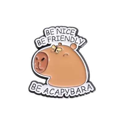 Fashion Creative Cartoon Cute Capibala Series Brooch Pin