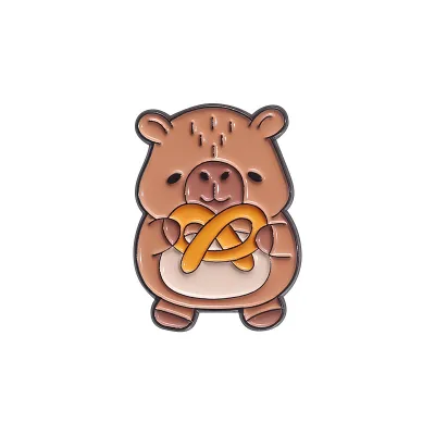 Fashion Creative Cartoon Cute Capibala Series Brooch Pin