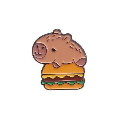Fashion Creative Cartoon Cute Capibala Series Brooch Pin