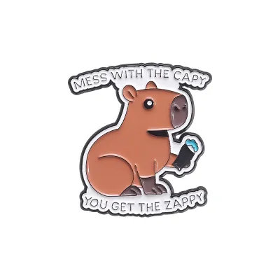 Fashion Creative Cartoon Cute Capibala Series Brooch Pin