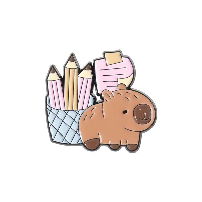 Fashion Creative Cartoon Cute Capibala Series Brooch Pin