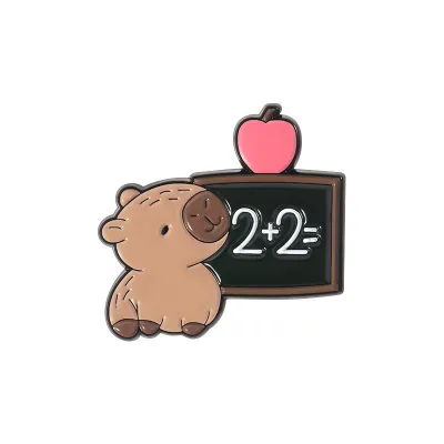 Fashion Creative Cartoon Cute Capibala Series Brooch Pin