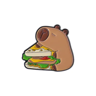 Fashion Creative Cartoon Cute Capibala Series Brooch Pin