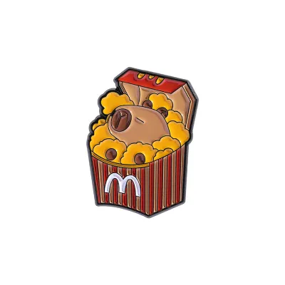 Fashion Creative Cartoon Cute Capibala Series Brooch Pin