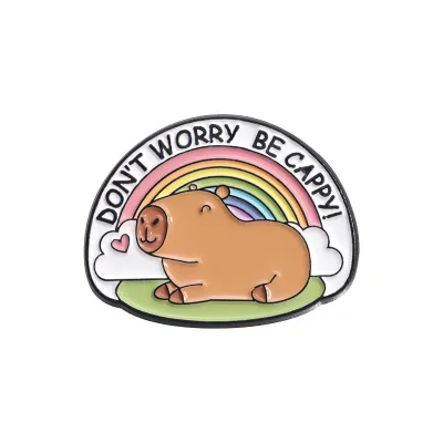 Fashion Creative Cartoon Cute Capibala Series Brooch Pin