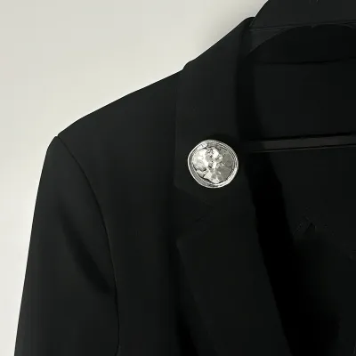 Women Fashion Irregular Alloy Brooch Geometric Metal Brooch