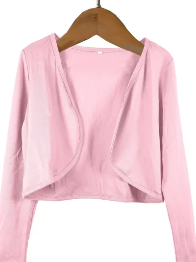 Women Fashion Casual Summer Solid Color Long-Sleeve Jacket
