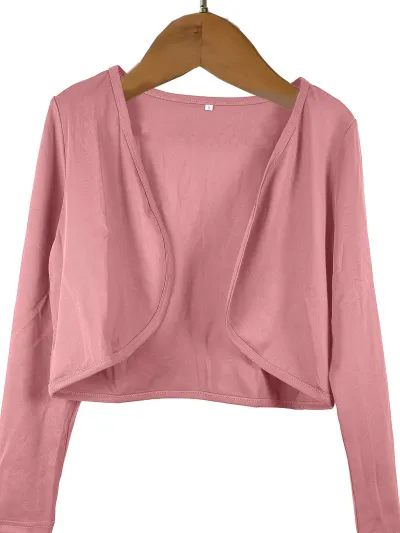 Women Fashion Casual Summer Solid Color Long-Sleeve Jacket