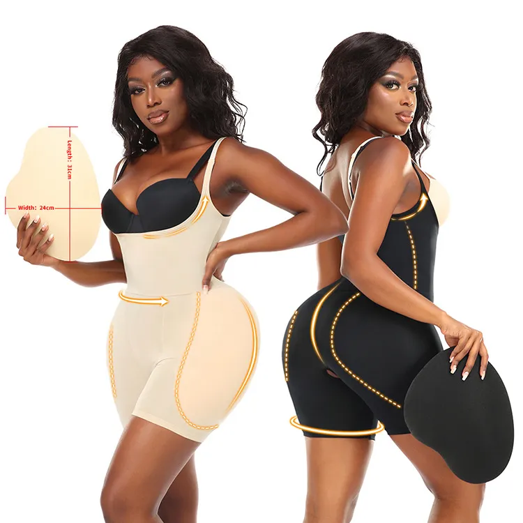 Women Fashion Solid Color Thickened Sleeveless Bodysuit Shapewear
