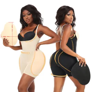 Women Fashion Solid Color Thickened Sleeveless Bodysuit Shapewear