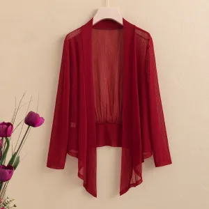 Women Fashion Casual Spring Solid Color Lace-Up Long-Sleeve Jacket