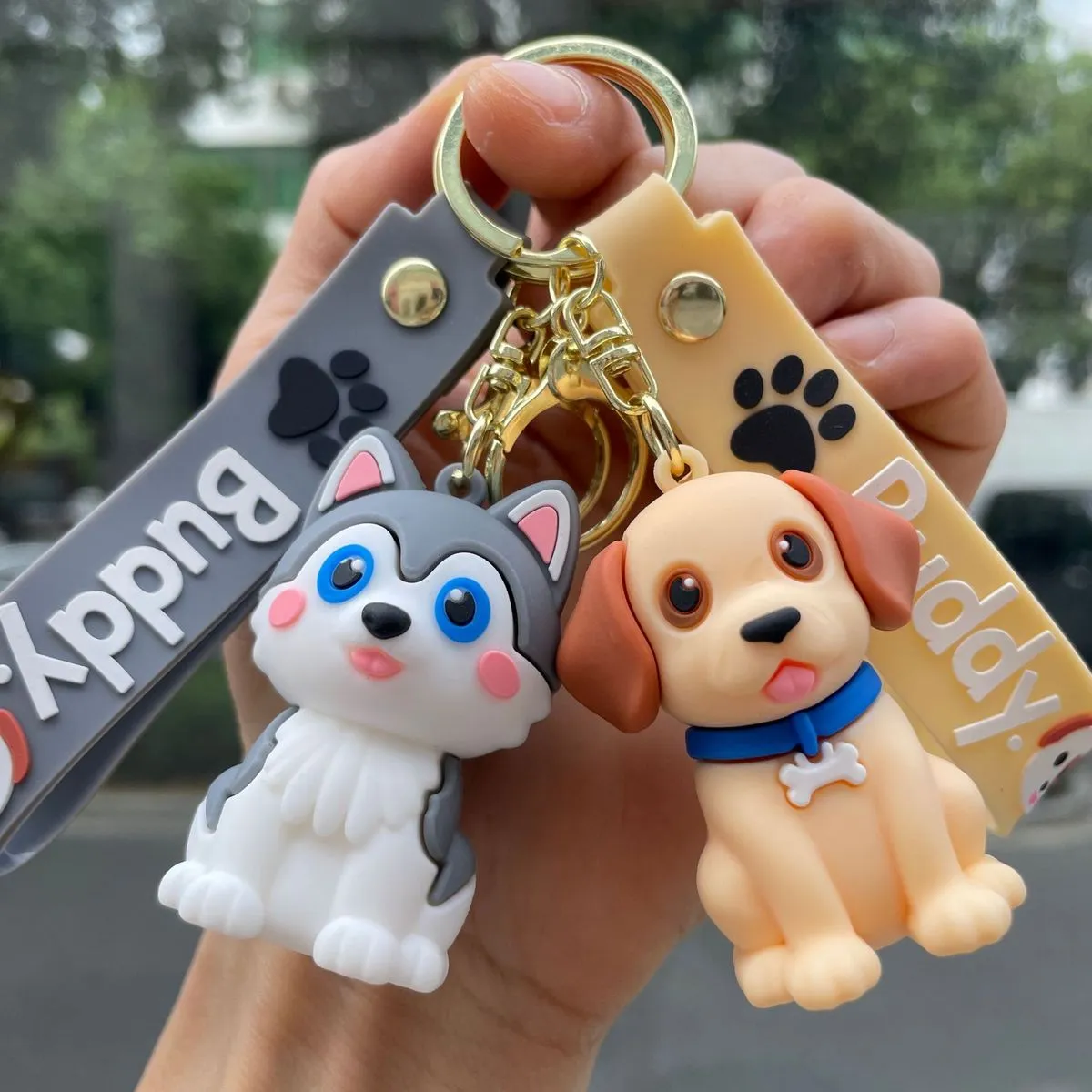 Fashion Creative Cute Dog Pendant Bag Keychain