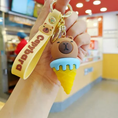 Fashion Creative Cartoon Kapibala Pendant Bag Keychains