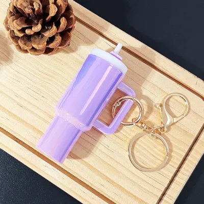 Fashion Colorful Detachable Mini Ice Cup Pendant Bag Keychain