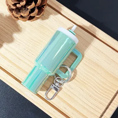 Fashion Colorful Detachable Mini Ice Cup Pendant Bag Keychain