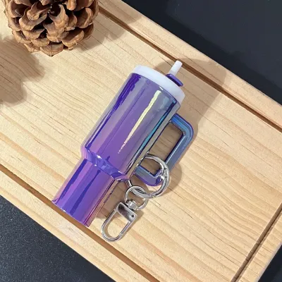 Fashion Colorful Detachable Mini Ice Cup Pendant Bag Keychain