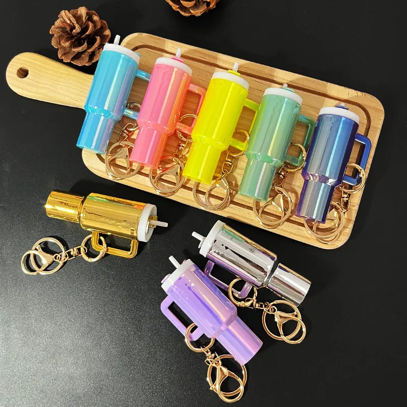Fashion Colorful Detachable Mini Ice Cup Pendant Bag Keychain