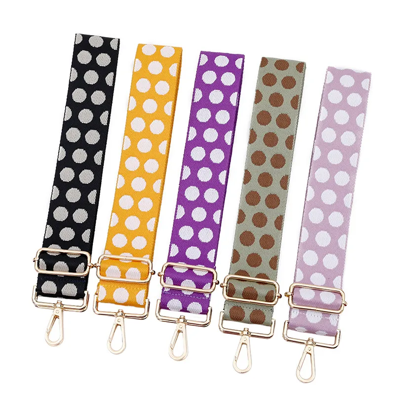 Fashion Wave Point Thickened Jacquard Bag Shoulder Strap Adjustable Strap Bag Accessories