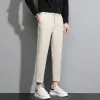 Khaki cropped pants
