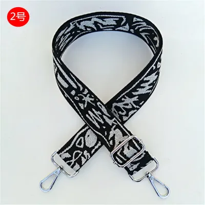Fashion Ethnic Style Pattern Jacquard Adjustable Long Strap Bag Accessories