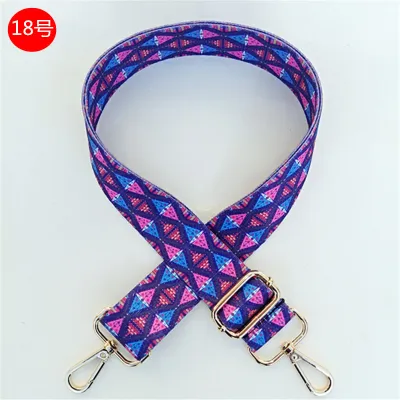 Fashion Ethnic Style Pattern Jacquard Adjustable Long Strap Bag Accessories