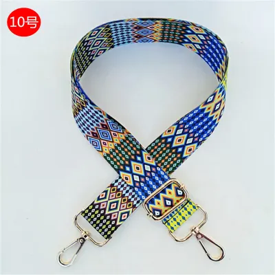 Fashion Ethnic Style Pattern Jacquard Adjustable Long Strap Bag Accessories
