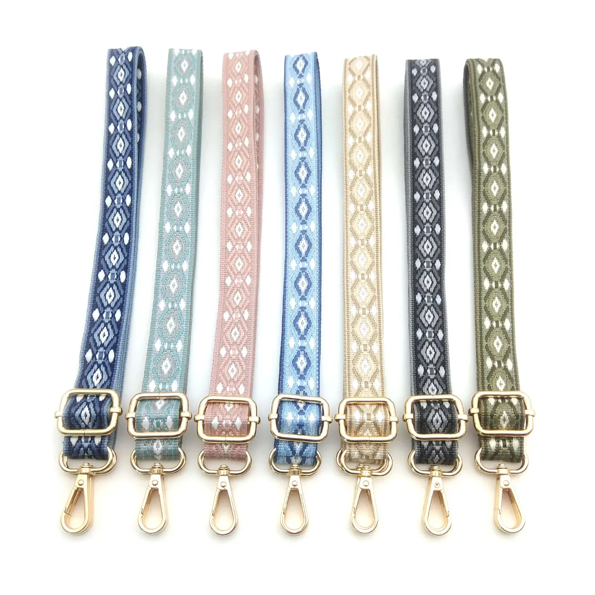 Fashion Jacquard Rhombus Adjustment Replacement Long Shoulder Strap Bag Accessories
