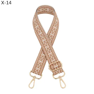 Fashion Ethnic Jacquard Rhombus Bag Shoulder Adjustable Replacement Long Strap Bag Accessories
