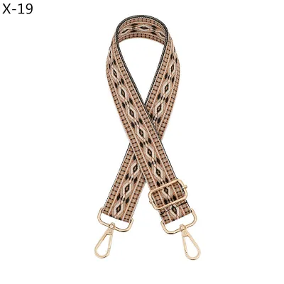 Fashion Ethnic Jacquard Rhombus Bag Shoulder Adjustable Replacement Long Strap Bag Accessories