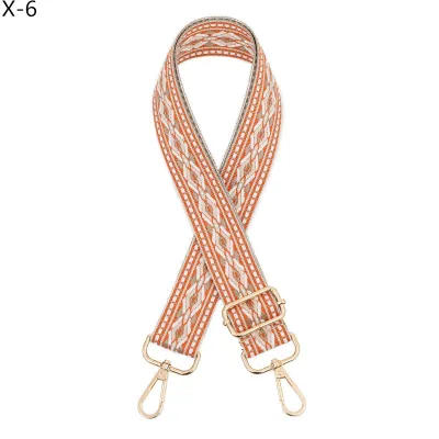 Fashion Ethnic Jacquard Rhombus Bag Shoulder Adjustable Replacement Long Strap Bag Accessories